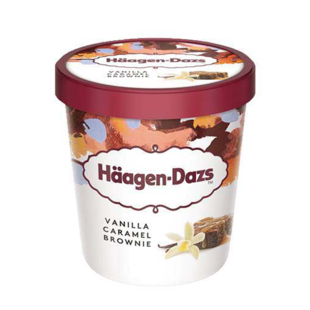 HAAGEN DAZS VANILLA CARAMEL BROWNIE 500ML